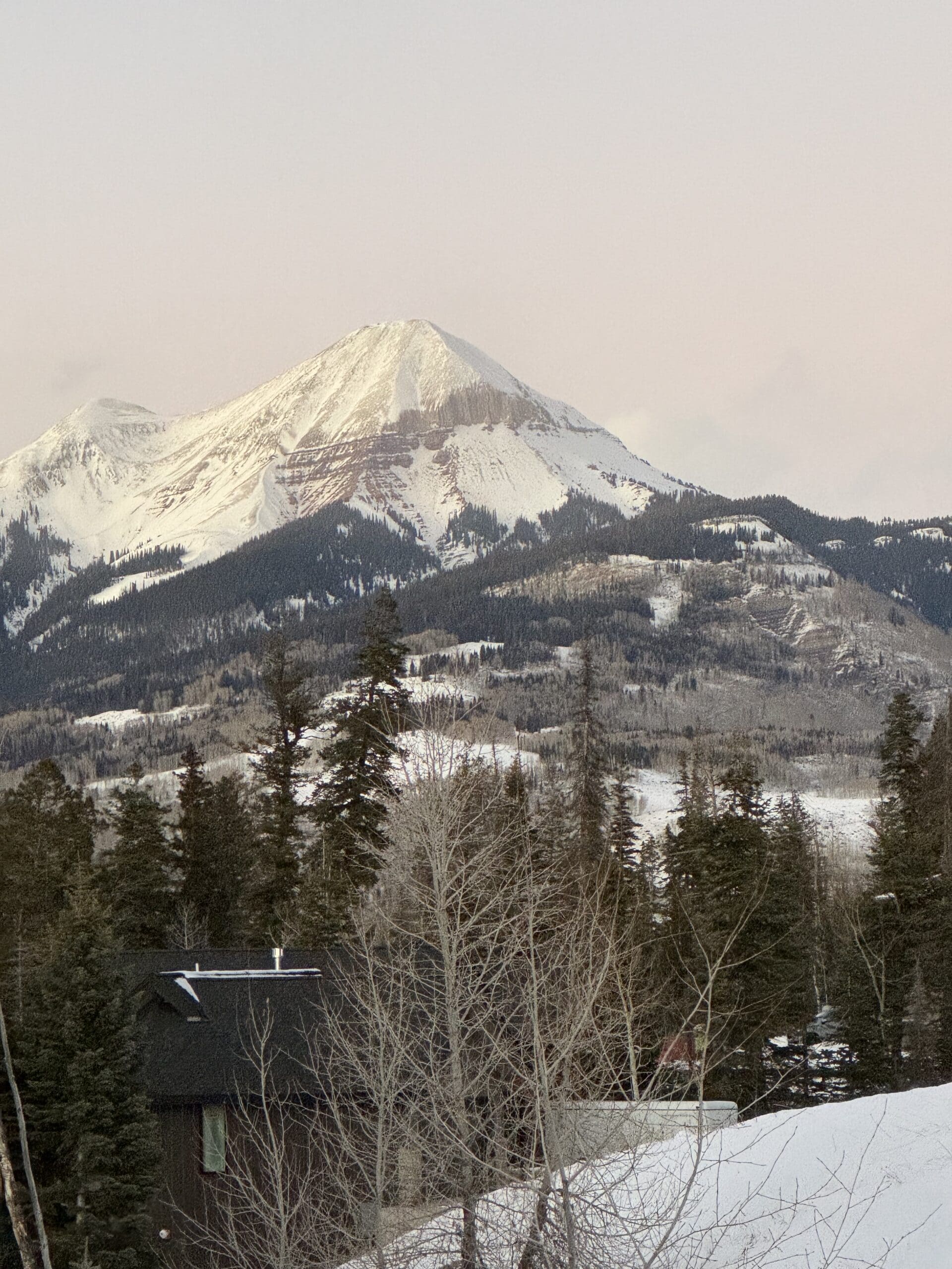 colorado mountains with snow on the peaks